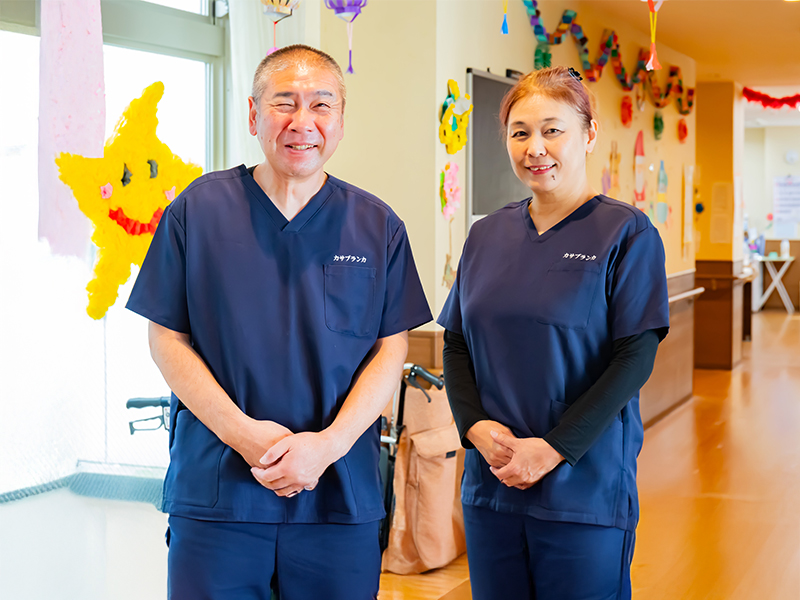 笑顔のスタッフ