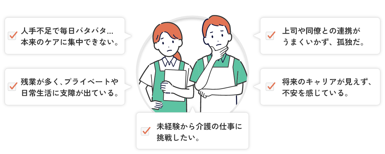 お悩みイラスト